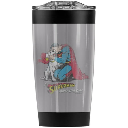 Superman And His Dog Stainless Steel Tumbler 20 oz Coffee Travel Mug/Cup Vacuum Insulated & Double Wall with Leakproof Sliding Lid | Great for Hot Drinks and Cold Beverages
Superman And His Dog Stainless Steel Tumbler 20 oz Coffee Travel Mug/Cup Vacuum Insulated & Double Wall with Leakproof Sliding Lid | Great for Hot Drinks and Cold Beverages