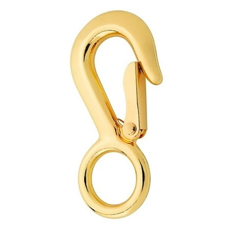 National Hardware N890-018 1-1/16 in. x 4-1/2 in. Rigid Eye Snap Brass Plated
