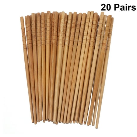 Chuangji 20 Pairs Bamboo Eating Chopsticks Reusable Chopsticks for Kitchen Hotel
Chuangji 20 Pairs Bamboo Eating Chopsticks Reusable Chopsticks for Kitchen Hotel