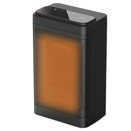 Electric Portable Space Heater Temperature Display Touch Screen Operation Heater for Winter Indoor Heating US Plug HQ-YND-1200D