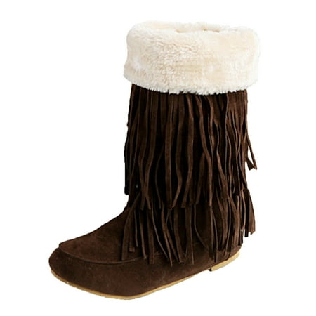 KBKYBUYZ Womens Retro Wedges Solid Warm Tassels Boots Women Round Head Boots Shoes
KBKYBUYZ Womens Retro Wedges Solid Warm Tassels Boots Women Round Head Boots Shoes