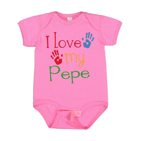 Inktastic Pepe Grandkids Handprints Gift Baby Boy or Baby Girl Bodysuit