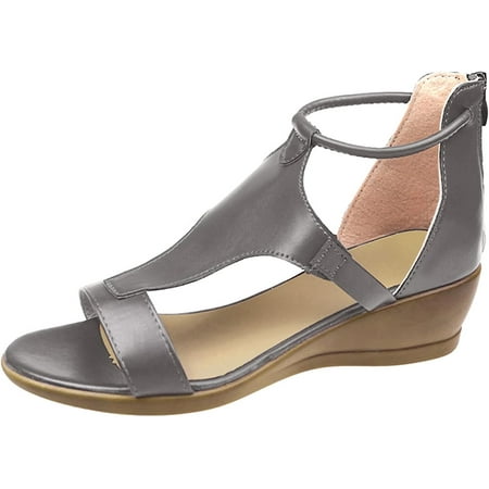 Open Toe Wedge Sandals For Women Dressy Casual Summer Zipper Back Platform Roman Sandal Comfy Low Heel Slide Shoes
Open Toe Wedge Sandals For Women Dressy Casual Summer Zipper Back Platform Roman Sandal Comfy Low Heel Slide Shoes