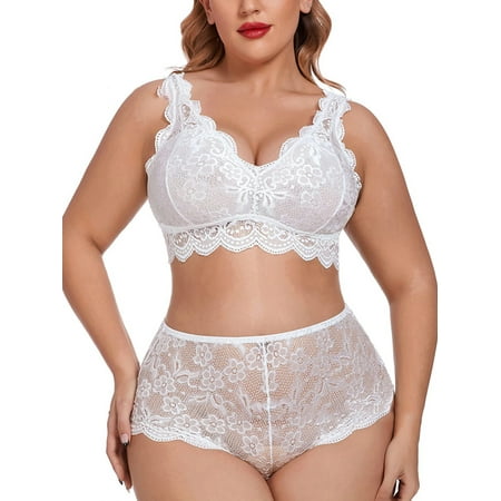 Shakub Women s Plus Size Underwear Set Lace Lingerie Babydoll Push Up Bra Briefs Panties Sexy Nightwear
Shakub Women s Plus Size Underwear Set Lace Lingerie Babydoll Push Up Bra Briefs Panties Sexy Nightwear
