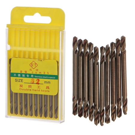 Cobalt M35 HSS Drill Bit Set 10 Piece 1/8 Inch Double Ended Drill Bits Set Power
Cobalt M35 HSS Drill Bit Set 10 Piece 1/8 Inch Double Ended Drill Bits Set Power