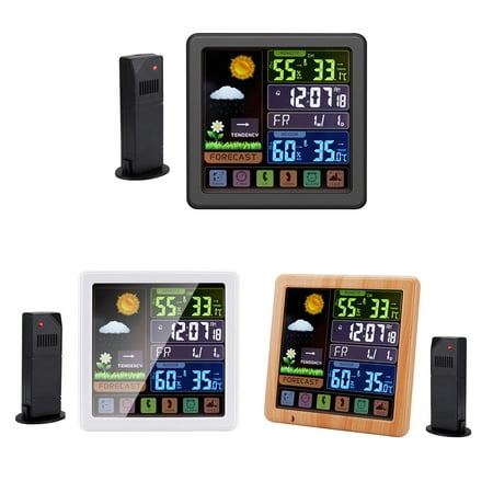 Weather Station Clock|Wireless Indoor Outdoor Thermometer|Home Forecast Station With Alarm Clock Sensor Humidity Monitor Snooze Function
Weather Station Clock|Wireless Indoor Outdoor Thermometer|Home Forecast Station With Alarm Clock Sensor Humidity Monitor Snooze Function