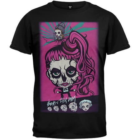 Lady Gaga - Gaga Skeleton Cartoon 2013 Tour Soft T-Shirt