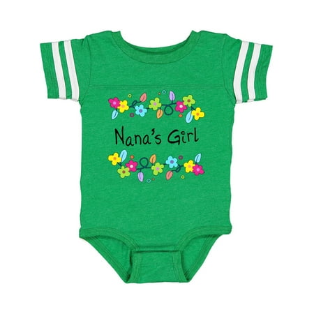 Inktastic Nanas Girl- bright flowers Gift Baby Girl Bodysuit