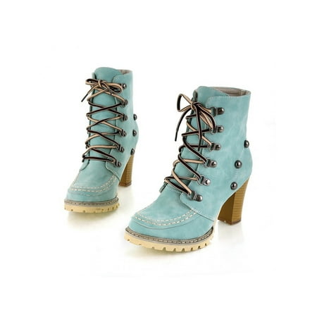 Kesitin Ladies Casual Round Toe Booties Walking Fashion Block Heel Bootie Ankle Boots Blue 7
Kesitin Ladies Casual Round Toe Booties Walking Fashion Block Heel Bootie Ankle Boots Blue 7