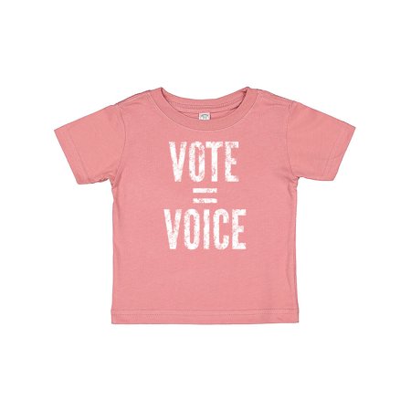 Inktastic Vote Equals Voice Distressed White Text Gift Baby Boy or Baby Girl T-Shirt
Inktastic Vote Equals Voice Distressed White Text Gift Baby Boy or Baby Girl T-Shirt