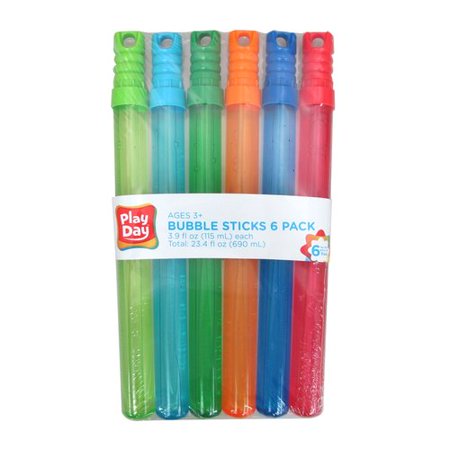 Play Day Bubble Stick, 6-Count