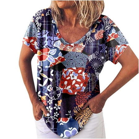 Mrat Sleep Shirts for Women Short Sleeve V-Neck Blouses & Shirts Fashion Ladies Summer T-Shirts Print V-Neck Casual Blouse Tops White Dress Shirt for Female
Mrat Sleep Shirts for Women Short Sleeve V-Neck Blouses & Shirts Fashion Ladies Summer T-Shirts Print V-Neck Casual Blouse Tops White Dress Shirt for Female