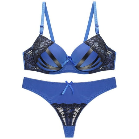 fanshao Sexy Women Lace Underwear Set Padded Bra Brassiere See Through Thong G-string
fanshao Sexy Women Lace Underwear Set Padded Bra Brassiere See Through Thong G-string