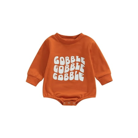 Amuver Baby Girls Boys Thanksgiving Romper Letter Print Round Neck Long Sleeve Jumpsuits Autumn Winter Casual Bodysuits
Amuver Baby Girls Boys Thanksgiving Romper Letter Print Round Neck Long Sleeve Jumpsuits Autumn Winter Casual Bodysuits