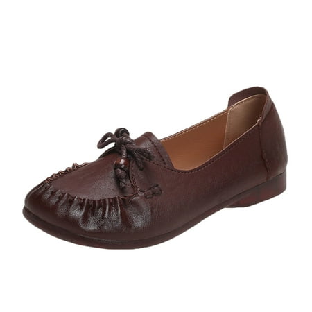 Casual Shoes for Women Boots Single Solid Mouth Shoes Flat Retro Shallow Bowknot Soft Shoes Color Sole Women s Casual Shoes
Casual Shoes for Women Boots Single Solid Mouth Shoes Flat Retro Shallow Bowknot Soft Shoes Color Sole Women s Casual Shoes