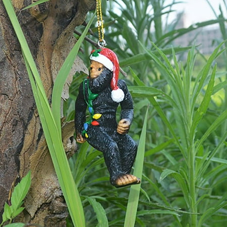 ELENXS Christmas Monkey Santa Claus Pendant Resin Statue Christmas Tree Hanging Ornament Decorations
ELENXS Christmas Monkey Santa Claus Pendant Resin Statue Christmas Tree Hanging Ornament Decorations