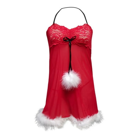 ERTUTUYI Women s Christmas Lingerie Lace Chemise Halter Teddy V Neck Sleepwear Suit
ERTUTUYI Women s Christmas Lingerie Lace Chemise Halter Teddy V Neck Sleepwear Suit