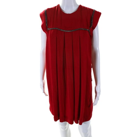 Pre-owned|Sabina Musayev Womens Red Luby Shift Size 6 11224310