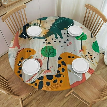 Palnkart Dinosaur Cave Painting Round Table Cover Stain Resistant Washable Indoor Outdoor Tablecloth Kitchen Dining Wedding Parties 100% Polyester Fiber 38-42
Palnkart Dinosaur Cave Painting Round Table Cover Stain Resistant Washable Indoor Outdoor Tablecloth Kitchen Dining Wedding Parties 100% Polyester Fiber 38-42
