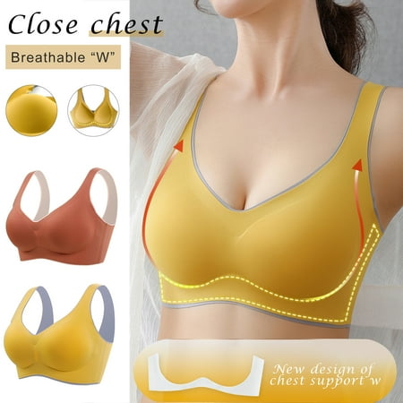 Seamless 5D Memory Sports Bra Latex Bra Ladies Vest Style Wireless Bras New