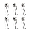 6Pack 60 LBS Swivel Swing Powerful Magnetic Hooks Silver Magnetic Swivel Hooks Heavy Duty Magnet Hook Magnetic Hooks for Cruise Cabins - Silver
6Pack 60 LBS Swivel Swing Powerful Magnetic Hooks Silver Magnetic Swivel Hooks Heavy Duty Magnet Hook Magnetic Hooks for Cruise Cabins - Silver