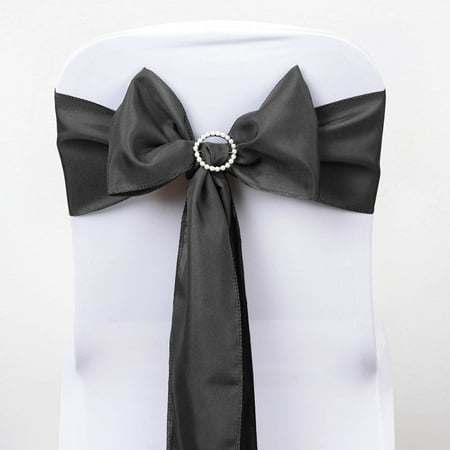 Efavormart 5 PCS CHARCOAL Polyester Chair Sashes Tie Bows for Wedding Events Decor Chair Bow Sash Party Decor Supplies - 6x108
Efavormart 5 PCS CHARCOAL Polyester Chair Sashes Tie Bows for Wedding Events Decor Chair Bow Sash Party Decor Supplies - 6x108