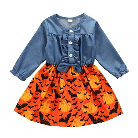 Honeeladyy Clearance under 5$ Toddler Kids Baby Girls Long Sleeve Halloween Cartoon Denim Patchwork Dresses
Honeeladyy Clearance under 5$ Toddler Kids Baby Girls Long Sleeve Halloween Cartoon Denim Patchwork Dresses