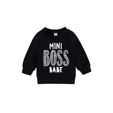 Sunisery Infant Baby Boys Girs Mini Boss Sweatshirt Hoodie Outfits Long Sleeve Winter Fall Pullover Outerwear Black Crew Neck 6-12 Months
Sunisery Infant Baby Boys Girs Mini Boss Sweatshirt Hoodie Outfits Long Sleeve Winter Fall Pullover Outerwear Black Crew Neck 6-12 Months