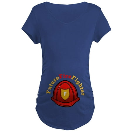 CafePress - Future Fire Fighter Maternity Dark T Shirt - Maternity Dark T-Shirt