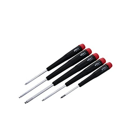 Wiha 26491 5-Piece Ball Metric End Hex Driver Set