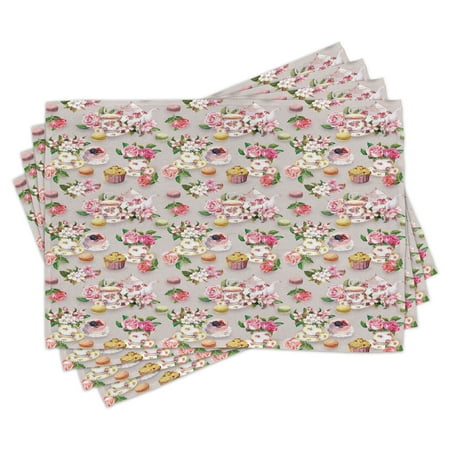 Tea Placemats Set of 4 British Design Old Vintage Retro Image of Antique Tea Set Print Washable Fabric Place Mats for Dining Room Kitchen Table Decor Pale Pink Hot Pink and White by Ambesonne
Tea Placemats Set of 4 British Design Old Vintage Retro Image of Antique Tea Set Print Washable Fabric Place Mats for Dining Room Kitchen Table Decor Pale Pink Hot Pink and White by Ambesonne