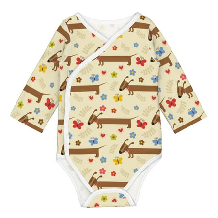 Coaee Dachshund Dog And Flower for Soft Cotton Baby Long-Sleeve Bodysuit Girls Boys Bodysuit Romper
Coaee Dachshund Dog And Flower for Soft Cotton Baby Long-Sleeve Bodysuit Girls Boys Bodysuit Romper