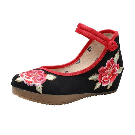 Youmylove Women Low-Cut National Style Canvas Round Toe Wedge Embroidered Shoes Woman Comfort Footwear
Youmylove Women Low-Cut National Style Canvas Round Toe Wedge Embroidered Shoes Woman Comfort Footwear
