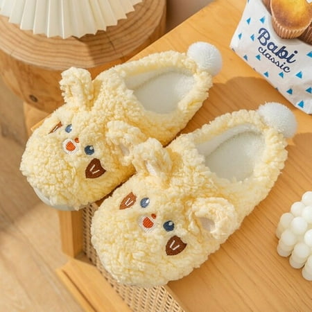 PIKADINGNIS House Slipper Fluffy Womens Winter Kawaii Cartoon Bunny Bear Plush Contton Anti Skid Indoor Funny Cute Female Fuzzy Shoes Flat
PIKADINGNIS House Slipper Fluffy Womens Winter Kawaii Cartoon Bunny Bear Plush Contton Anti Skid Indoor Funny Cute Female Fuzzy Shoes Flat