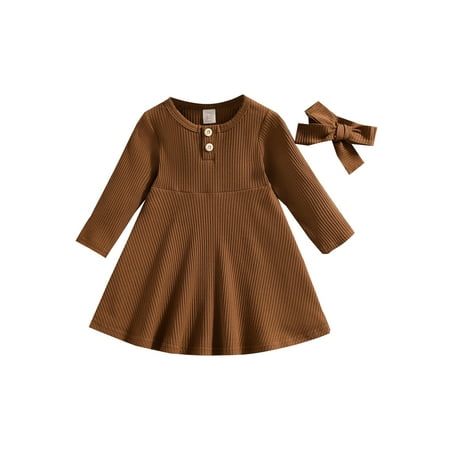 Sunisery Toddler Baby Girls Long Sleeve Knitted Dress A-Line Sweater Skirt Warm Playwear with Bow Headhand 6M-4T
Sunisery Toddler Baby Girls Long Sleeve Knitted Dress A-Line Sweater Skirt Warm Playwear with Bow Headhand 6M-4T