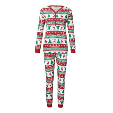 Seyurigaoka Christmas Home Parent-child Wear Deer Leaves Printing Suit Long Sleeve Family Pajamas Set 
Seyurigaoka Christmas Home Parent-child Wear Deer Leaves Printing Suit Long Sleeve Family Pajamas Set