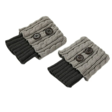 Women Winter Cable Knitted Buttons Boot Cuffs Toppers Solid Color Crochet Short Leg Warmers Rolled Down Thermal Socks
Women Winter Cable Knitted Buttons Boot Cuffs Toppers Solid Color Crochet Short Leg Warmers Rolled Down Thermal Socks