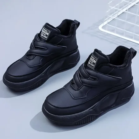 Women‘s Fleece Sneakers Warm Solid Faux Leather Lightweight High Top Lace Up Plain Toe Platform Shoes
Women‘s Fleece Sneakers Warm Solid Faux Leather Lightweight High Top Lace Up Plain Toe Platform Shoes