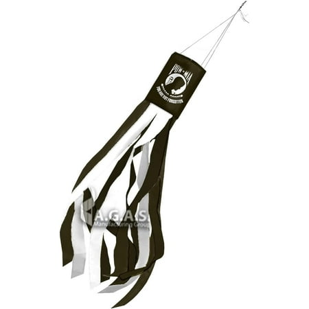 AGAS Pow Mia Wind Sock - 60 inch long - 100% Outdoor 200 Denier Nylon - Metal Hook for Hanging - You are not Forgotten Prisoner of War USA Military Patriotic Bunting - Fade Weather Resistant.
AGAS Pow Mia Wind Sock - 60 inch long - 100% Outdoor 200 Denier Nylon - Metal Hook for Hanging - You are not Forgotten Prisoner of War USA Military Patriotic Bunting - Fade Weather Resistant.