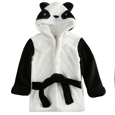 Boy Girl Animal Baby Bathrobe Baby Hooded Bath Towel Infant Bathing Honey Baby Three Styles