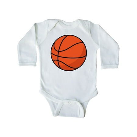 Inktastic Basketball Sports Ball Gift Baby Boy or Baby Girl Long Sleeve Bodysuit