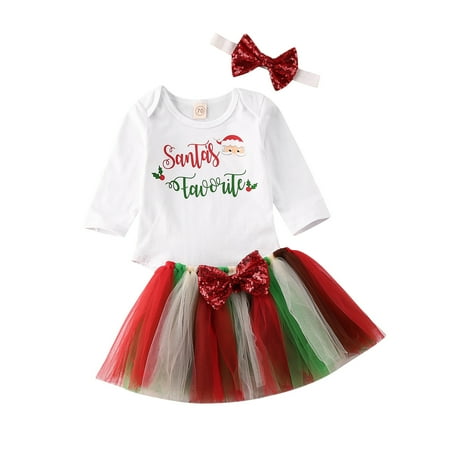 Inevnen Girl’s 3Pcs Christmas Clothes Set Santa Letter Printed Long Sleeve Tops with Colorful Tulle Short Skirt and Headband
Inevnen Girl’s 3Pcs Christmas Clothes Set Santa Letter Printed Long Sleeve Tops with Colorful Tulle Short Skirt and Headband