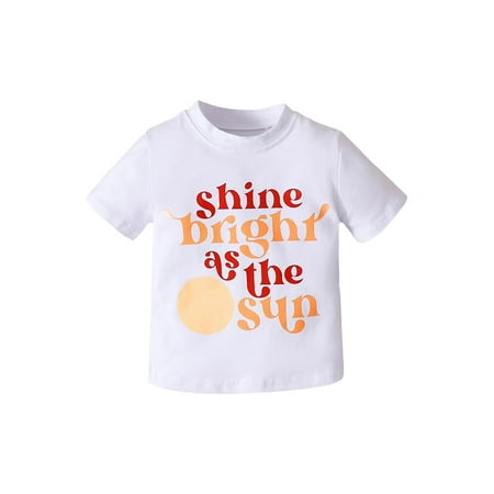Bagilaanoe Toddler Baby Boys Girls Summer T-Shirts Short Sleeve Letter Print Tops 1T 2T 3T 4T 5T 6T Kids Casual Tees
Bagilaanoe Toddler Baby Boys Girls Summer T-Shirts Short Sleeve Letter Print Tops 1T 2T 3T 4T 5T 6T Kids Casual Tees