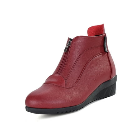 Ymiytan Women Casual Booties Office Solid Color Driving Comfort Winter Shoes Red Cotton 6.5
Ymiytan Women Casual Booties Office Solid Color Driving Comfort Winter Shoes Red Cotton 6.5