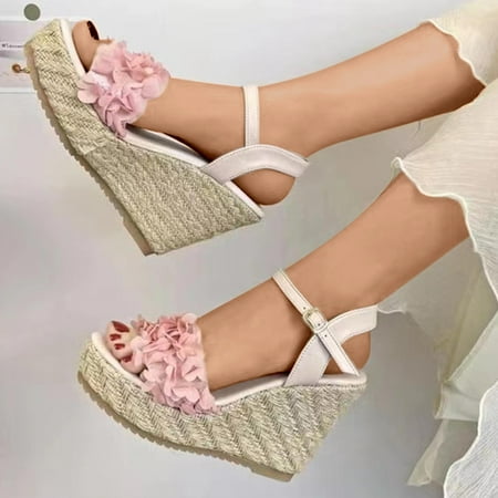 Jsaierl Womens Platform Sandals Dressy Summer Open Toe Sandals Comfy Slip On Sandals Trendy Breathable Sandal Size 6.5
Jsaierl Womens Platform Sandals Dressy Summer Open Toe Sandals Comfy Slip On Sandals Trendy Breathable Sandal Size 6.5