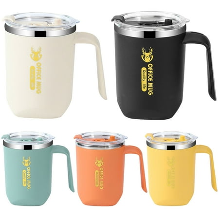 nbuaila 480ml Stainless Steel Mug Double-layer Anti-scalding and Leak-proof Large-capacity Water Cup with Dust-proof Cover Handle Coffee Milk Drink Insulation Tea Cup
nbuaila 480ml Stainless Steel Mug Double-layer Anti-scalding and Leak-proof Large-capacity Water Cup with Dust-proof Cover Handle Coffee Milk Drink Insulation Tea Cup