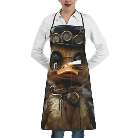 Yiaed Vintage Gentleman Duck Print Kitchen Apron with Hand Wipe Pockets Big Pocket Aprons for Women with Pockets Waterproof for Cooking Baking
Yiaed Vintage Gentleman Duck Print Kitchen Apron with Hand Wipe Pockets Big Pocket Aprons for Women with Pockets Waterproof for Cooking Baking
