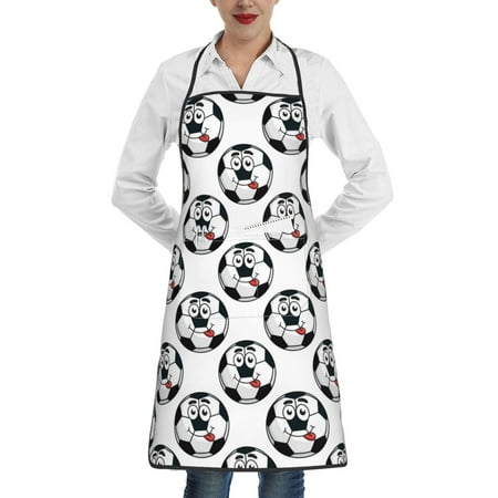 Easygdp Happy Football Apron Waterdrop Resistant with 2 Pockets Oil Resistant Cooking Kitchen Chef Apron for Women Men
Easygdp Happy Football Apron Waterdrop Resistant with 2 Pockets Oil Resistant Cooking Kitchen Chef Apron for Women Men