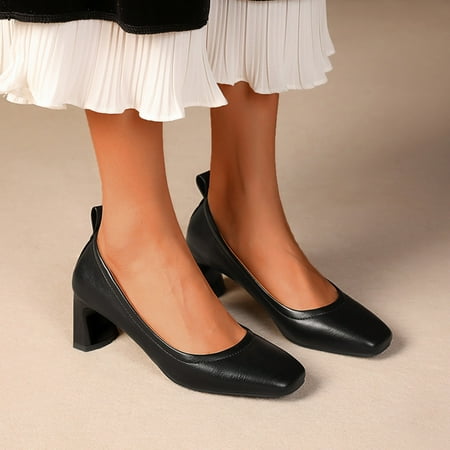 Cathalem Casual Slip on Shoes for Women under 30 Ladies Fashion Solid Color Leather Square Head Thick Women s Wedges Casual Shoes Black 6.5
Cathalem Casual Slip on Shoes for Women under 30 Ladies Fashion Solid Color Leather Square Head Thick Women s Wedges Casual Shoes Black 6.5