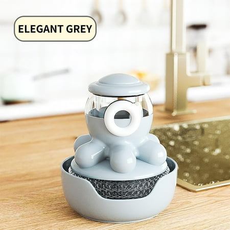 Dpityserensio Pot Brush Self Adding Liquid Kitchen Pot Brush Cleaning Artifact Household Lazy Press Short Handle No Harm To Pot Dish Washing Brush
Dpityserensio Pot Brush Self Adding Liquid Kitchen Pot Brush Cleaning Artifact Household Lazy Press Short Handle No Harm To Pot Dish Washing Brush